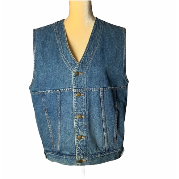 Vintage Other - Vintage The Original Arizona Jean Co Denim Vest Button Down Medium
